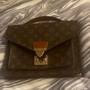 Louis Vuitton Monogram Envelope Monceau Satchel -Awesome!!